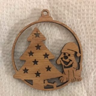 Laser cut Christmas Ornament